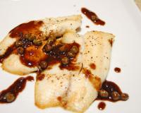 Pan Fired Fish with Capers and Balsamic Reduction