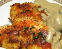Roasted Paprika Chicken with Mushroom Sauce