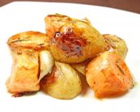 Oven Roasted Nugget Potatoes and Yams Recipe