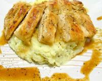 Soy Marinated Chicken with Mashed Potato